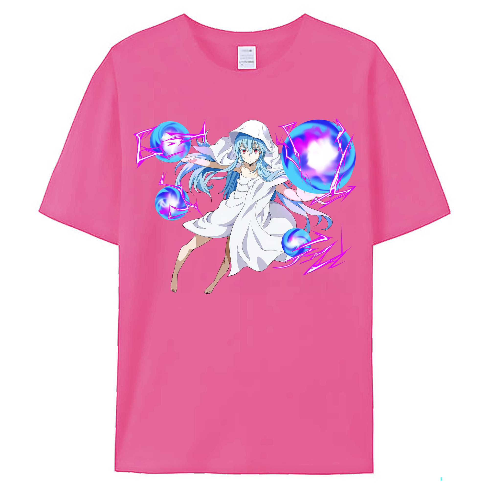 （画像用） 転スラ Regarding Reincarnated to Slime レディースカジュアルプリントTシャツ（綿100％）